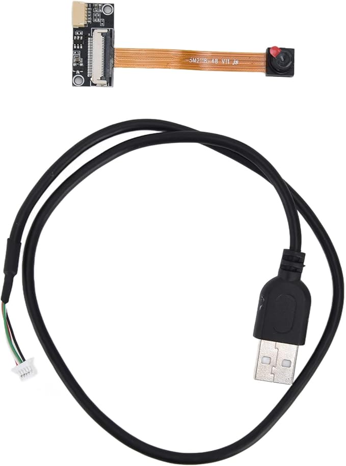 Camera Module5MP Camera Module 1.8mm 180° Fixed Focus Webcam Board with USB Cable HBVCAM‑5M2118FF180‑48 V11
