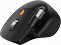 ProtoArc Ergonomic Bluetooth Mouse EM25 USB Wireless Mouse Fast Scrolling &amp Thumb Scroll Wheel Buttons Customizations 8000 DPI Quiet Rechargeable Compatible with Windows/Mac/Android Black