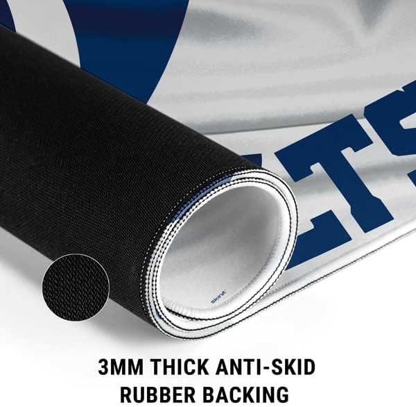 Skinit Extra Large Gaming Mouse Pad - Officially Licensed Indianapolis Colts Design with Stitched Edges Waterproof Non-Slip Rubber Base Desk Mat for Keyboard &amp Mouse 35.75 x 15.4 inches