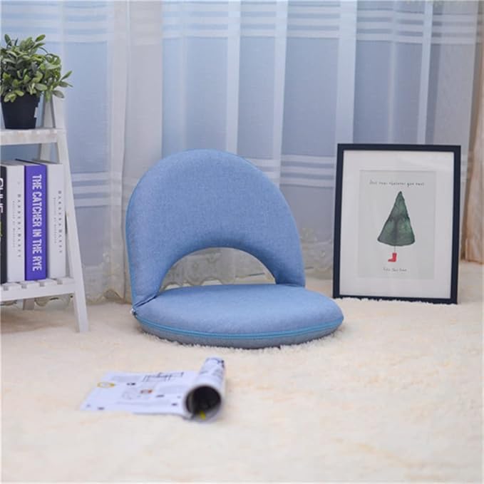 Office Chair Gaming Chair Computer Chair Leisure Chair for Meditation Tv Watching Padded Floor Chair with Adjustable Backrest Living Room Furniture