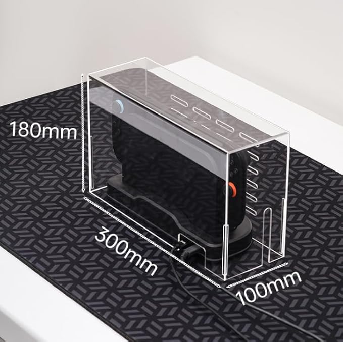 [New - 2-in-1] Cooling Base/Dust Cover for Switch 2Dual Fan Heat Dissipation Adjustable air Speed with RGB lamp USB-A 2.0 Port (Cooling Base + Dust Cover)