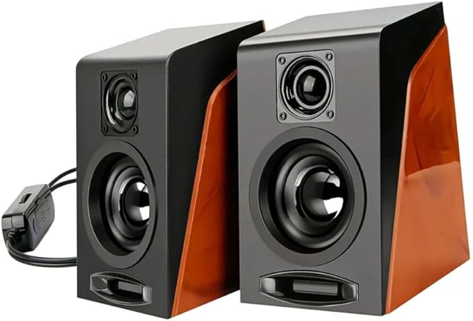 Heavy Bass Computer Speaker Sound Subwoofer with Non-Slide Mat Active Audio Color Matching