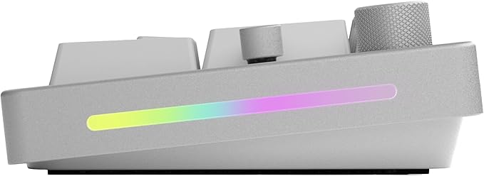GLORIOUS GMMK Mechanical Numpad- 10 Key USB Programmable Keypad - Hot Swappable Volume Control RGB Backlit Wired &amp Wireless Bluetooth - Laptop &amp Keyboard Accessories- White
