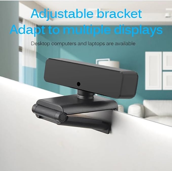 Webcam 1080p Cover Web Camera with Microphone for Computer Video Calling