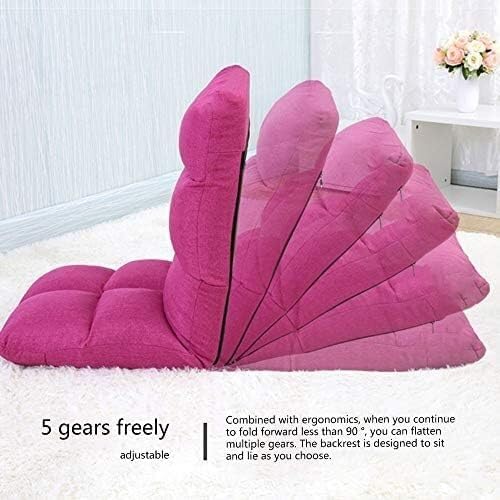 ELEFOCUS Folding Single Sleep Independent Liner Lazy Leisure Sofa Removable and Washable Computer Bed Chair(Braun)