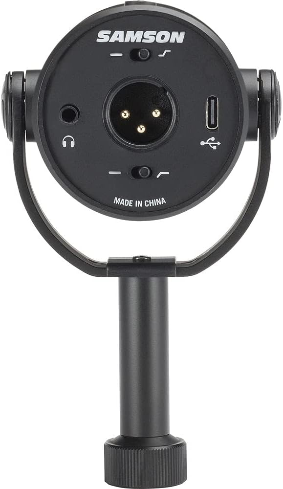 SAMSON Q9U XLR/USB Dynamic Broadcast Microphone + Desk Microphone Stand + Mic Cable + Cleaning Cloth