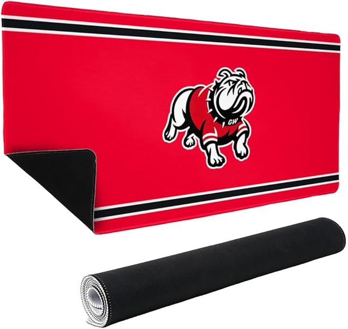 Gardner-Webb University Primary Logo Stripes Large Gaming Mouse Pad with Stitched Edges Non-Slip Base for Gamer Home and Office 31.5 x 15.14