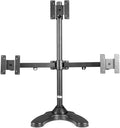 Triple Monitor Stand Freestanding Triangle Orientation Holds Up to 27-Inch Screens Black (LCD-3501T-B)