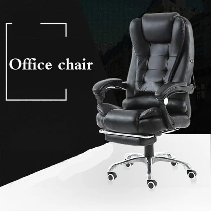 Office Chair Gaming Chair Computer Chair Gaming Chair Massage Synthetic Leather Office Chair Home Reclining Computer Boss Chair Swivel Lifting