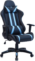 YYDS Chair Artificial Leather Gaming Chair Executive Ergonomic Swivel Chair with Headrest and Lumbar Pillow Fashion Esports Chair Ergonomically (Color : Sky Blue)