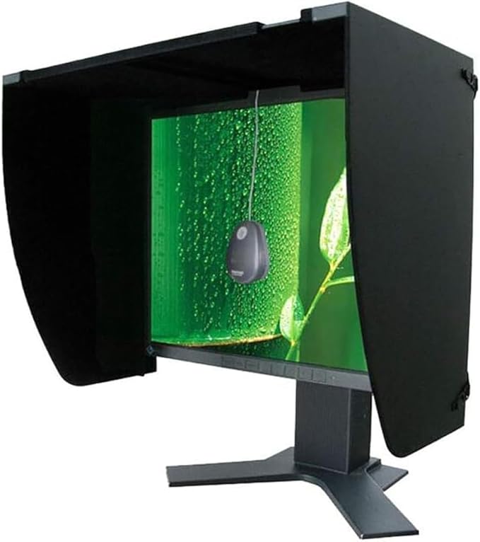 27-inch Display Monitor Hood Sunshade Screen Sun Visor Adjustable Monitor Hood All-Sides Coverage Sun Shade for Dell HP Viewsonic Philips Samsung Lenovo ASUS LG EIZO NEC ACER