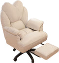 Computer Office Chairs Lazy Sofa Recliner for Bedroom Adjustable Lift Gaming Chair with Retractable Footrest and Wheels Swivel Video Gaming Chairs for Living Room