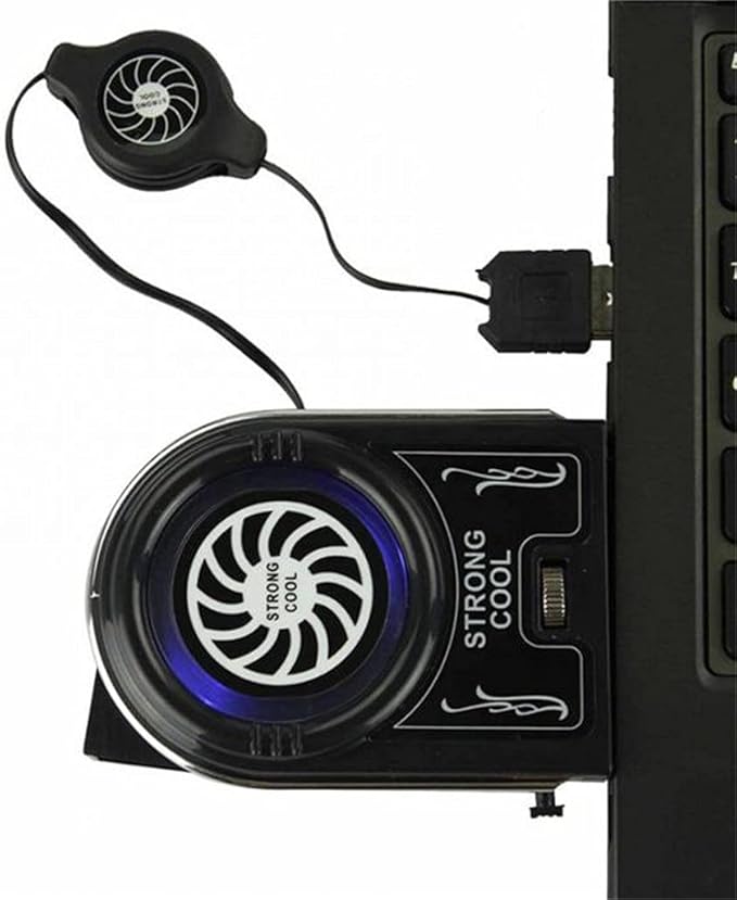 Mini Vacuum Strong Cool Air Extract Notebook Laptop Cooling Cooler Fan Pad Gaming