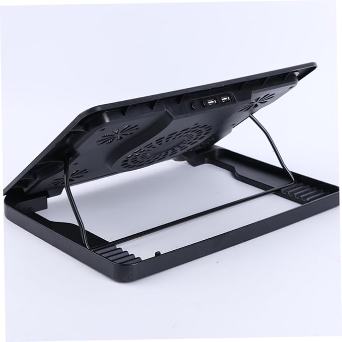 GALPADA USB Laptop Cooling Platform 5-Fan Cooler Stand Adjustable Multi-Angle Laptop Cooler Base with Anti-Skid Design for Gaming and Office Use