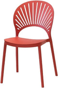 Adjustable Office Computer Chair with Armrest Dining Chair Backrest Home Outdoor Creative Leisure(Red)