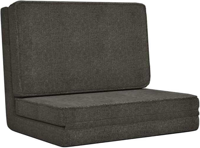 Folding Floor Chair Folding Gaming Sofa Chair Floor Sofa Lazy Sofa Lounge for Playing Reading Meditating Room Recliner Dark Gray Fabric -35