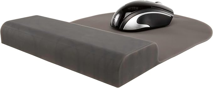 Allsop ErgoFlex Mouse Pad with Silicone Grid Wrist Support - Black (31879)