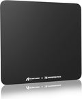 ATTACK SHARK CM05 Glass Gaming Mouse Pad17.7x15.7 in Large Mouse MatNon Slip 9H Hard MousepadsNano-Textured Glass Surface with Improved Precision and Speed for FPS Players-Pure Black