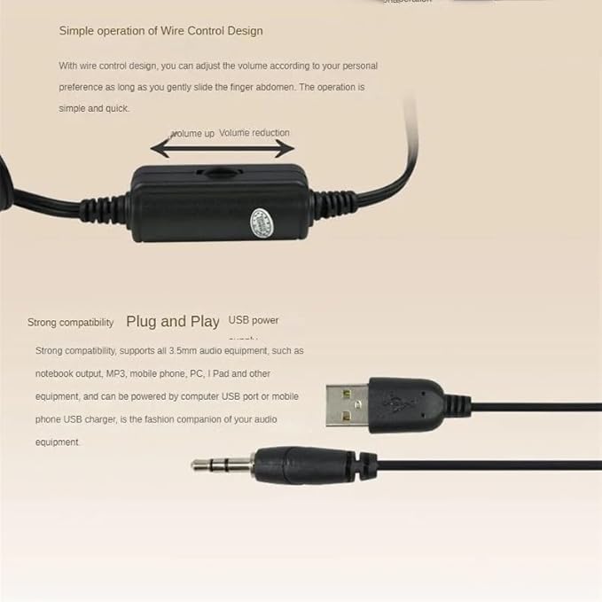Portable Speakers with Mini Diaphragm for Computers and Laptops Desktop(D)