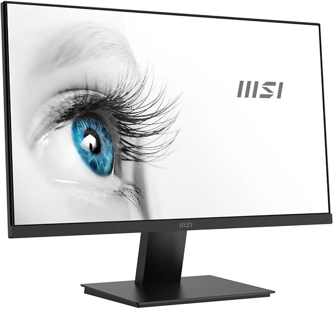 msi PRO MP241X 24 Monitor Bundle with ErgoFlexy Single Monitor Mount - FHD VA (1920x1080) 75 Hz Display 1 HDMI 1 VGA VESA Mount (75x75 mm) for Business &amp Productivity Black (2026 Model)