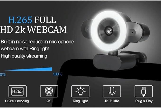 Webcam Computer PC Web Camera with Microphone Plug Web Cam for Live Video Calling Conference Webcam