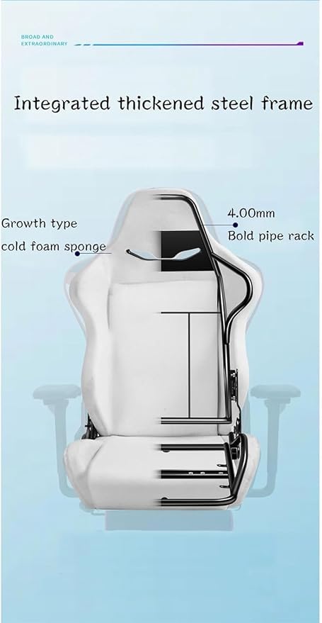 Office Chair Gaming Chair with Footrest and Headrest Lumbar Support Big and Tall Computer Gamer Chair Height Adjustable(Size:SizeColor:B)