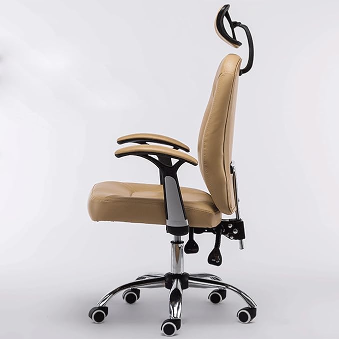 Mlaea PU Leather Desk Gaming Chair Swivel Chair Gaming Chair Conference Chair 360° Swivel High Back Comfortable Desk Chairs(Color:#2)
