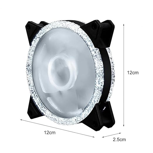 Pro PC Case Fan RGB 120mm Aura SYNC 5V/3pin Quiet CPU Cooler Sets 6 Pin Radiator Adjust Color &amp Speed