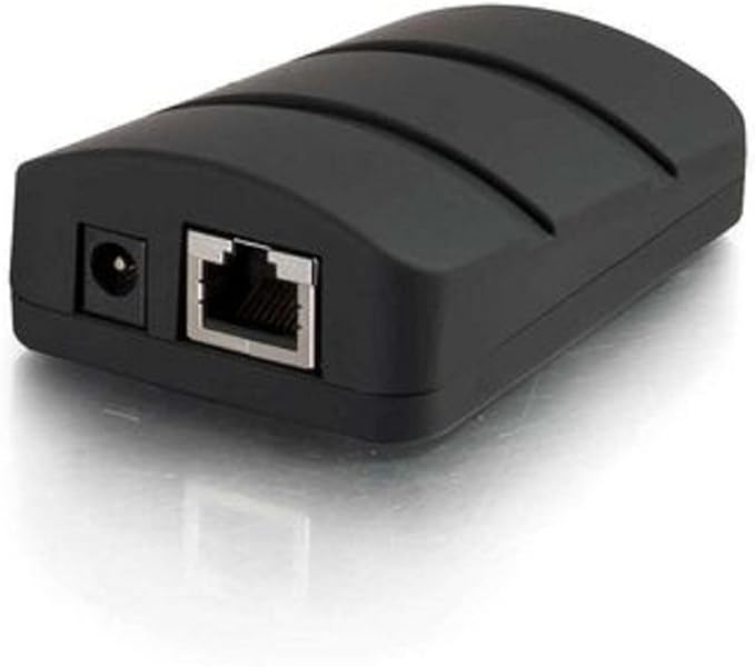 C2G USB Extender Dongle USB 2.0 over Cat5 Wall Plate Transmitter to Dongle Receiver Kit Black Cables to Go 53878