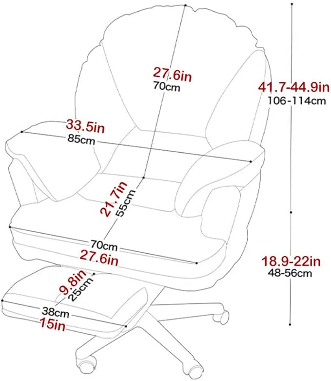 Lazy Sofa Swivel Video Game Chairs Gaming Chair Ergonomic Office Chair Comfortable Desk Chairs Study Backrest Chair Liftable Anchor Seat for Bedroom Balcony (Color : Gray A)