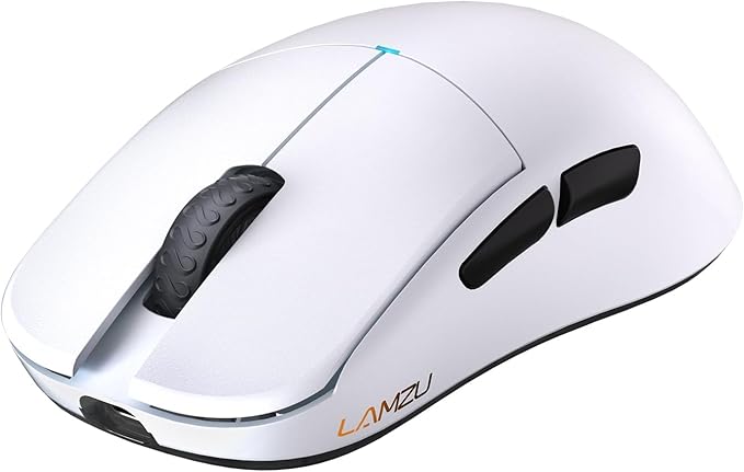 Lamzu Atlantis Mini Champion Edition Wireless Gaming MouseUltra Lightweight 51g Symmetrical MCU Nordic 52840 PAW3950 SensorDustproof Encoder Optical Switch 8K Polling Rate Compatible-White