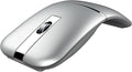 Bluetooth Wireless Arc Mouse Dual Model (2.4G+BT5.1) Rotating Foldable Mouse for Microsoft Rechargeable Portable Mice for Laptop Notebook PC MacBook Chromebook