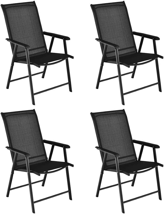 Office Chair Gaming Chair Computer Chair 4-Piece Patio Folding Dining Chair Portable Camping armrest
