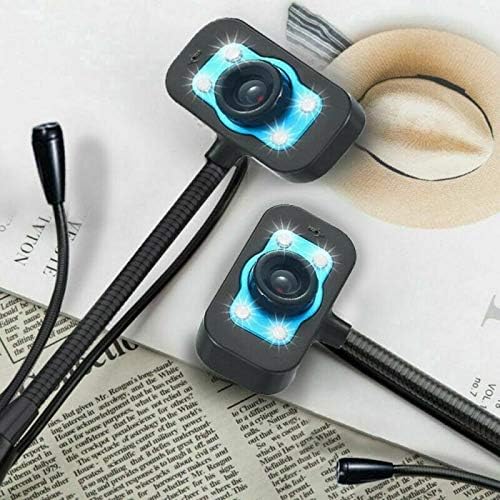 Computer Camera USB HD Webcam 1280 * 1024 USB Driver Free Web Camera with Built-in Noise Reduction Microphone for Laptop Live Broadcast Video (Color : As Show)