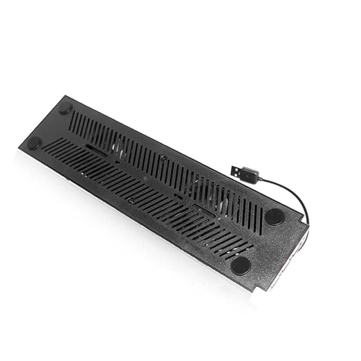 Holibanna Slim Cooling Fan Base Bracket for Cooling Radiator Game Console Vertical Stand 2 Built-in Fans and Hub
