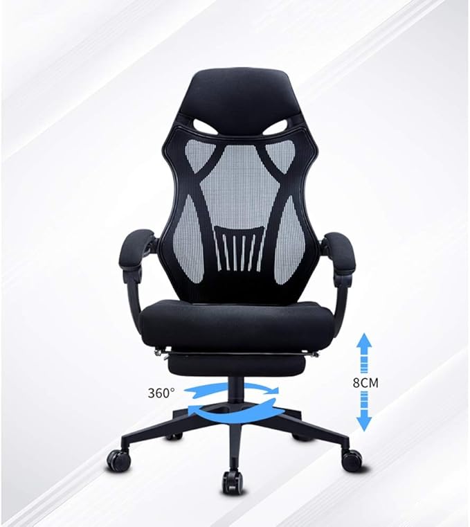 Office Chair Gaming Chair Computer Chair Home Chair Comfortable Office Chair for Office Area Reclining Game Chair Swivel Chair Computer Chair Electric Back Chair. (Color : B)