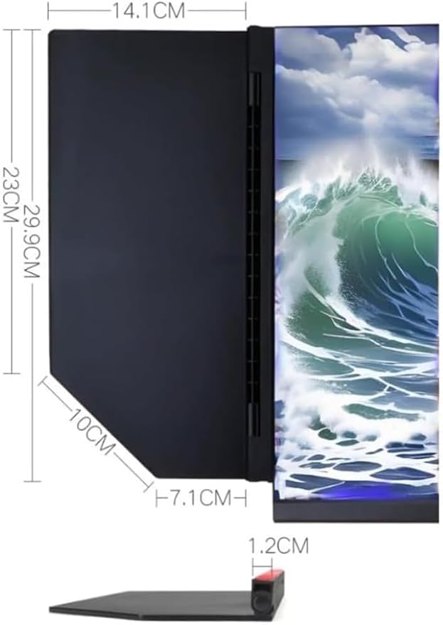 Anti-Glare Laptop Sun Shade Desktop Computer Monitor Hood 29-34-inch Adjustable Privacy Protection Light-Blocking Board Anti-Glare for Office Play Games
