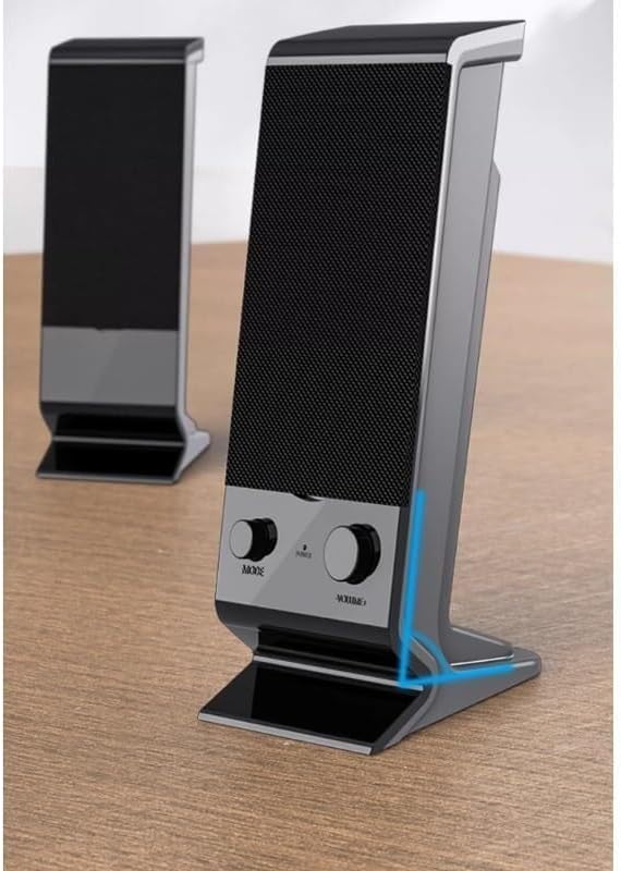 Wired USB Desktop Computer Speakers with Overweight Subwoofer Stereo Multimedia Sound Deep Bass for PC Laptop