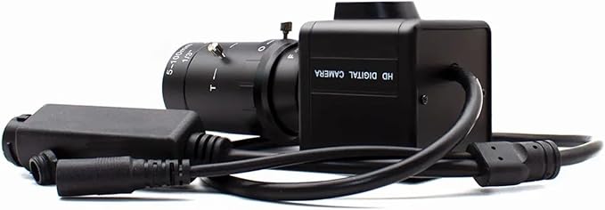 3 4 5 8MP Mini Industrial Video Camera with 5 100mm Manual Zoom CS Mount Lens 4K CMOS Webcam Indoor Security Audio