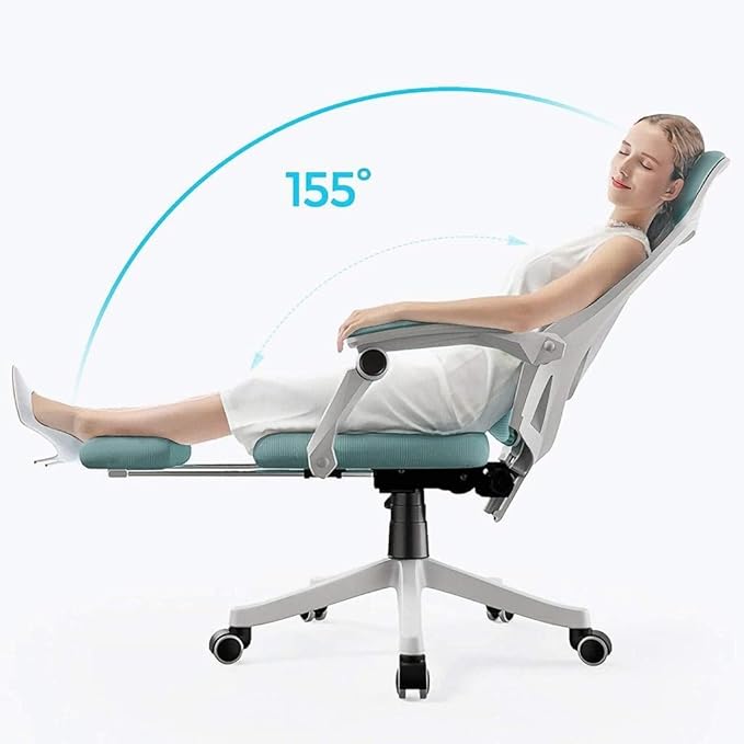 Office Chair Gaming Chair Ergonomic Gaming Table and Chair Headrest Work Chair High Back Computer Chair Footstool Swivel Chair Chair (Size : Pink) Needed