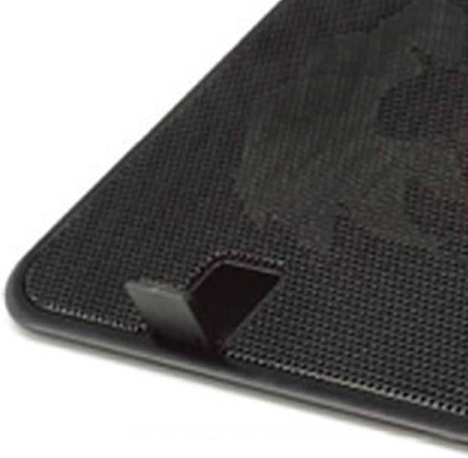 14 Inch Notebook Fan USB External Laptop Cooling Pad Stand Speed Silent Metal Panel Fan External Fan for Laptop Black