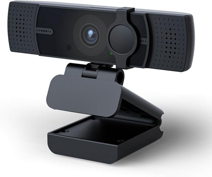 4K Webcam for PC &amp Laptop - Ultral HD 4K AI Autofocus Support DZoom and ePTZ Built-in Noise-Canceling Mics and Slidable Privacy Cover for Business Meetings Conferencing &amp Video Calls