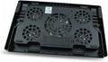 USB Laptop Cooling Pad Fans Multi-Angle Adjustable Stand -Skid Base Design for Optimal Heat Dissipation Quiet Compatible Laptops Black