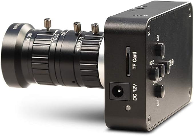MOKOSE 4K HDMI Industry Camera C/CS-Mount Teaching Webcam with 10-50MM Telephoto Zoom Manual Lens