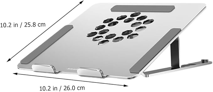 Laptop Cooling Pad with LED Fan Quiet Ventilated Support for Laptops Up to Adjustable Design for Enhanced Heat Dissipation and Ergonomic Comfort