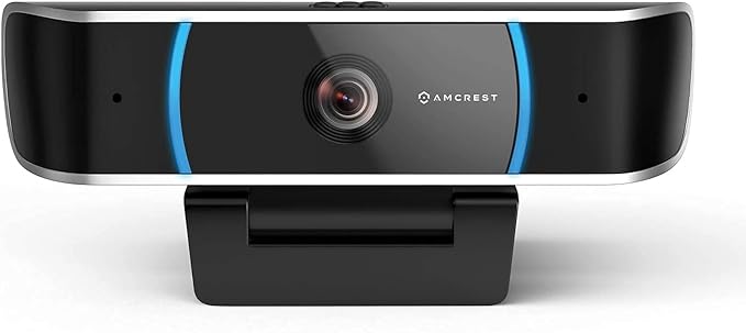 Amcrest 5-Megapixel Webcam with Microphone Web Cam USB Camera Computer HD Streaming Webcam for PC Desktop &amp Laptop w/Mic Wide Angle Lens &amp Large Sensor for Superior Low Light (AWC5100)