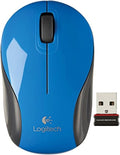 Logitech M187 2.4GHz Wireless 3-Button Optical Mini Scroll Mouse - Blue 910-002728