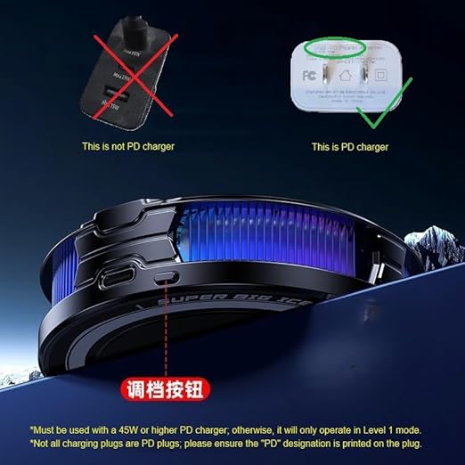 FS12 38W Semiconductor Tablet Cooler Large Area Powerful Cooling Magnetic RGB Cooler Radiator for Pad/Gaming