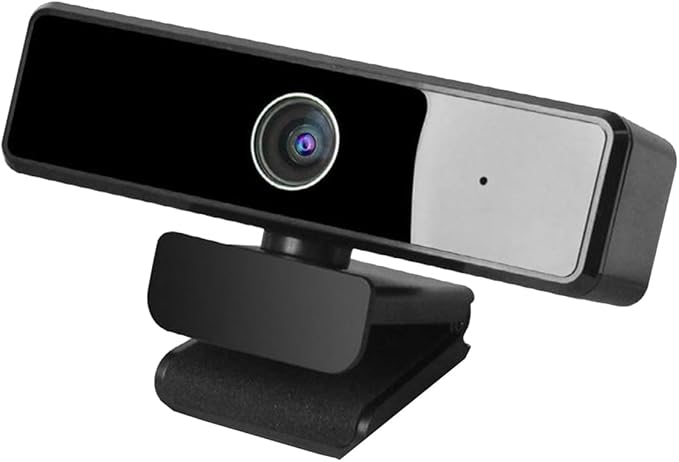 GIZNXBA Webcam with Microphone Noise Cancellation 2K/4K Autofocus USB Webcam with Auto Light Correction Clear Stereo Audio Plug and Play for Laptop Desktop PC Streaming(2K)