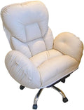 YCKEGEW Gaming Chair Recliner for Adult Home Office Desk Chair with Wheels and Adjustable Backrest Recliner Chair Bedroom Armchair Lounge Ergonomics Computer Chair(BeigeWithout)